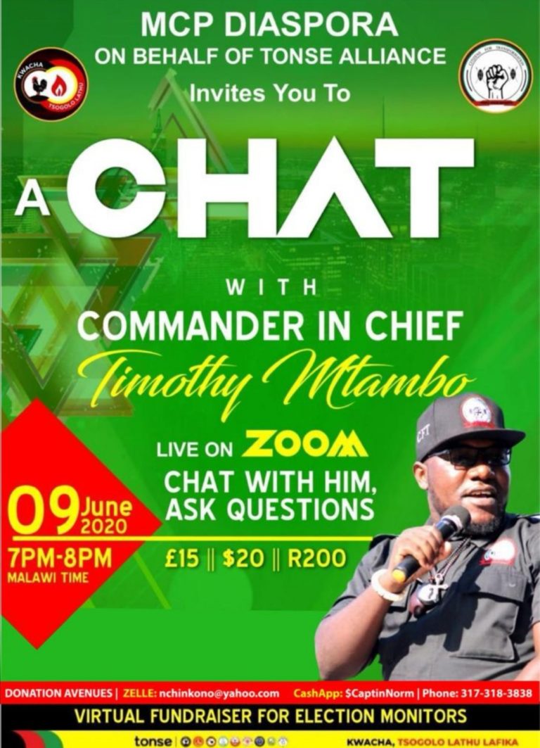 All set for Timothy Mtambo showdown with Malawians in Diaspora