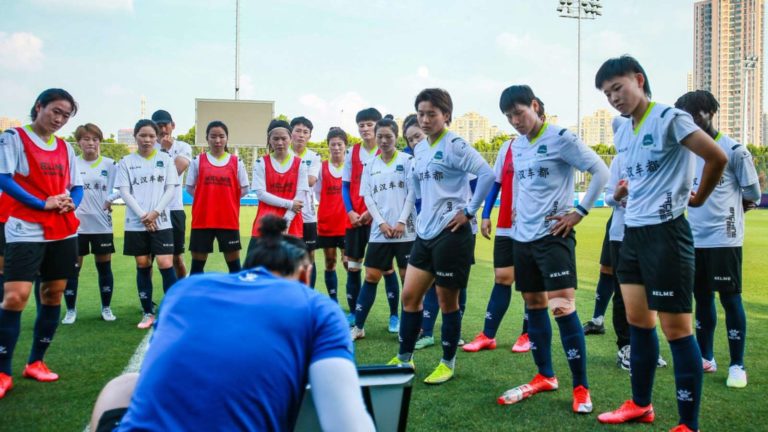 Temwa Chawinga participates in first training session with Wuhan China