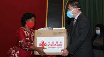 First Lady Monica Chakwera Receives China donation towards Covid-19 fight