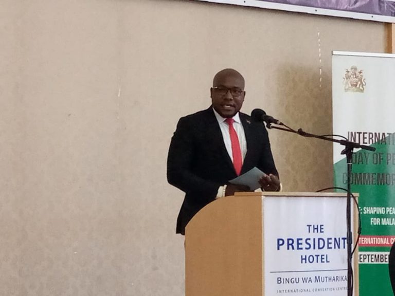 Mtambo talks peace as he opens international peace  day