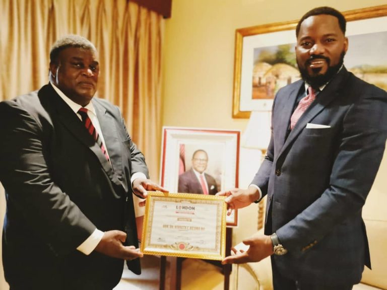 Dr Ken Zikhale Ng’oma gets “Outstanding MP Award 2020” from London Political Summit