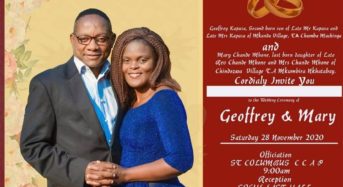 Wedding bells as Mr Splash Geoffrey Kapusa weds this saturday