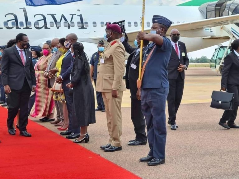 President Chakwera arrives in South Africa  on a state visit