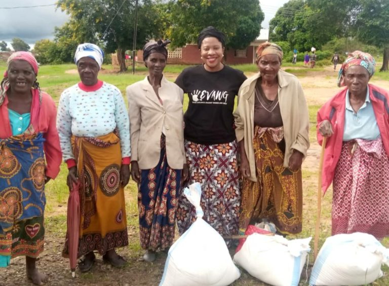Deputy Minister Kambauwa donates Maize flour to elderly constituents