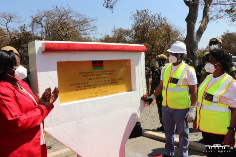 Malawi on the path to real recovery  under Chakwera- Six lane Kenyatta road project launched