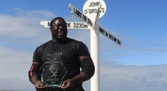 Bakili Muluzi’son Zake wins Scottish Strongman Competition