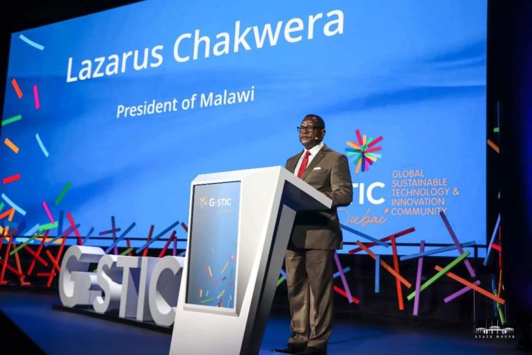 President Chakwera addresses high level G-Stic conference in Dubai, highlights three major global threats