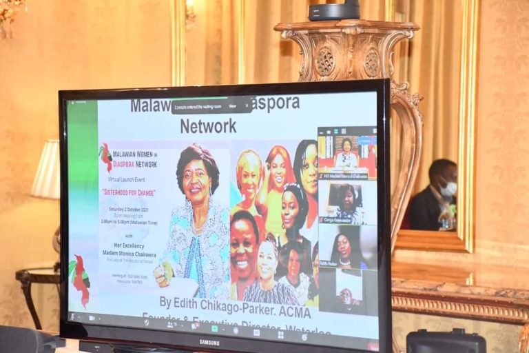 First Lady launches Malawian Women in Diaspora Network- Calls for collaborative networking to influence Development in Malawi