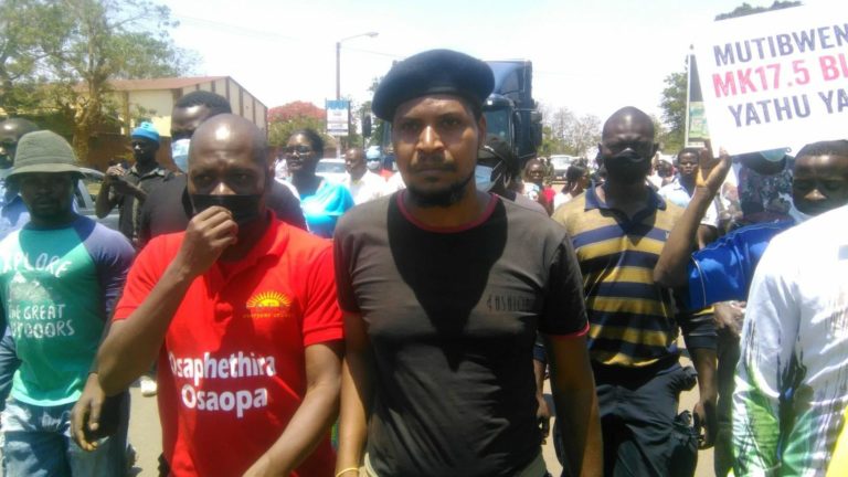 Group hold Demos demanding Saulos Chilima is fired as economic planning Minister