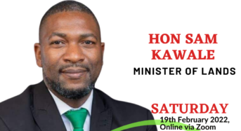 Lands Minister Sam Kawale to engage Malawians living in diaspora on Saturday