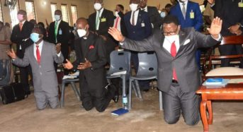 Chakwera attends Church Service in Mangochi -Urges Malawians not to tire in doing good