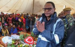 Sombre mood as President Chakwera attends funeral ceremony of cyclone victims