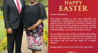 President Chakwera joins Malawians in Easter celebration