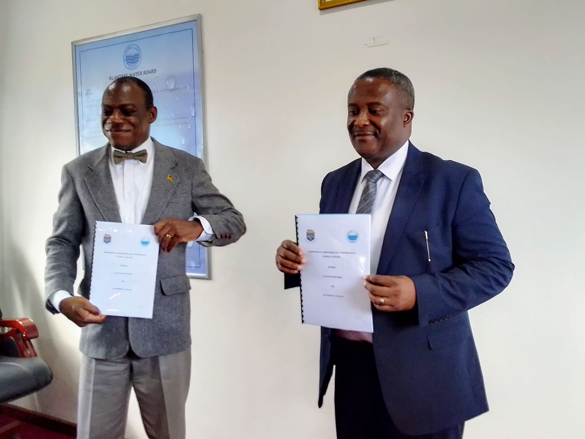 Blantyre Water Board and UNIMA signs MoU