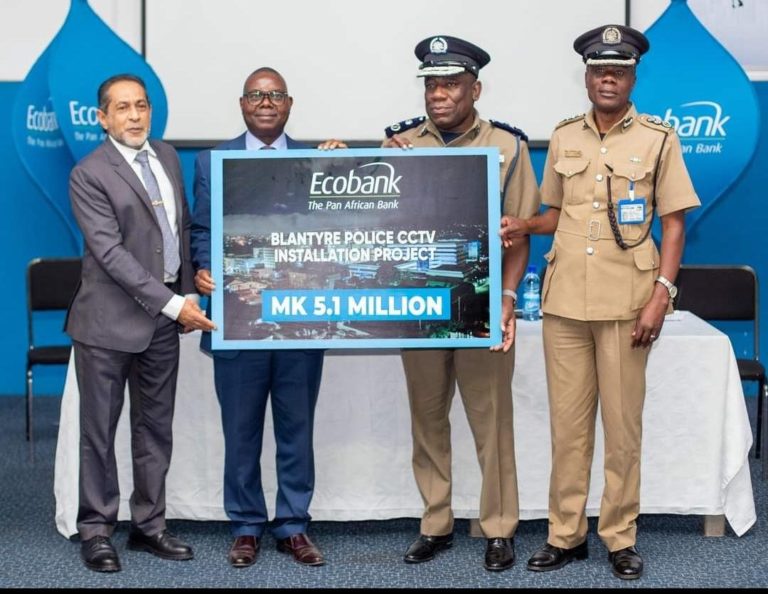 Blantyre Police gets K5.1 million from Ecobank for CCTV project