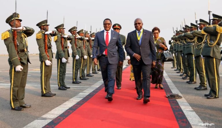President Chakwera arrives safely in Luanda, Angola