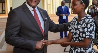 Chakwera hosts 2023 PLSCE star Alinafe Chulu at Kamuzu Palace