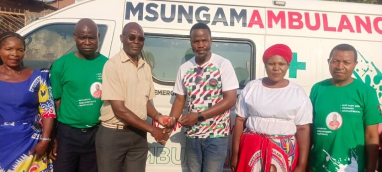 Msungama  procures  ambulance for his  Lilongwe City South East constituency