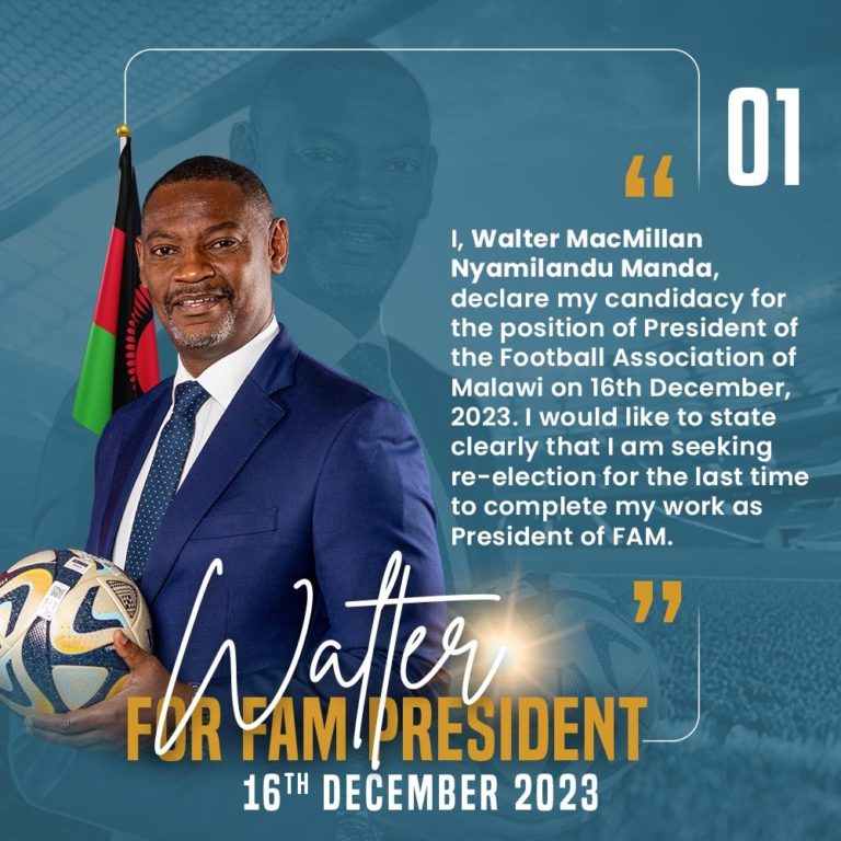 One more time’ Nyamilandu seeks  re-election at FAM