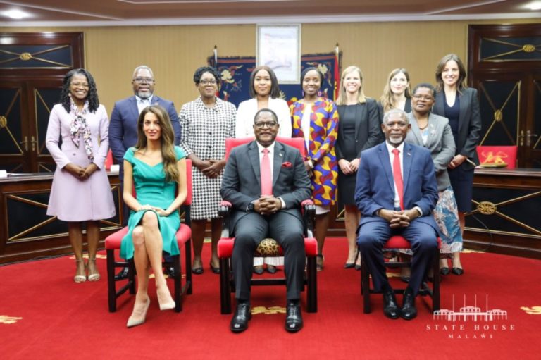 President Chakwera meets Clooney Foundation, shares roadmap of ending child marriage by 2030