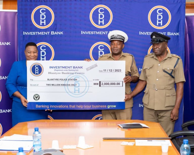 CDH Investment Bank pumps in K2 million  in Blantyre Police Station CCTV drive