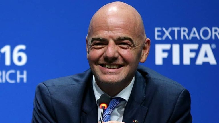 FIFA President Gianni congratulates Haiya’s victory