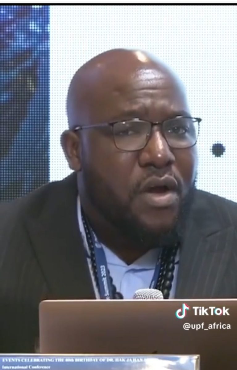 Mtambo going viral as his speech at Universal Peace Federation garners worldwide applause