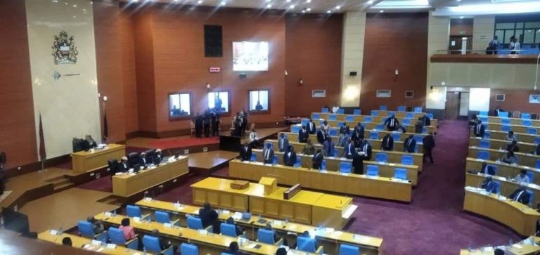 Chaos and drama in Parliament  as two opposition leaders rose to speak