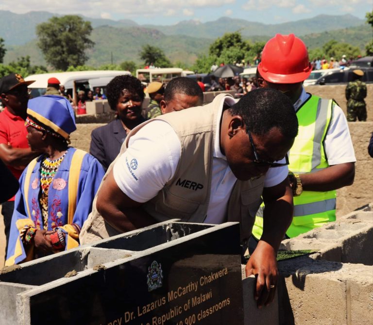 Chakwera launches classroom blocks construction project