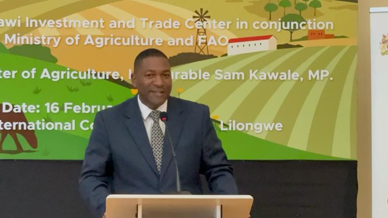 Kawale touts Agriculture as benchmark of Malawi economy