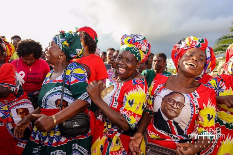 Chakwera arrives back in Mzuzu to rapturous welcome