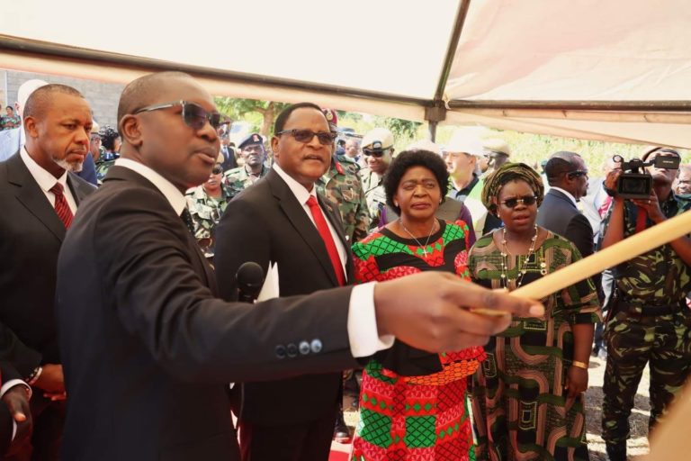 Chakwera inspects construction of MDF staff houses