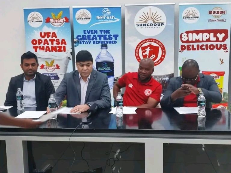 Sungroup Of Companies partner with FCB Nyasa Big Bullets to provide free bottled water during football matches