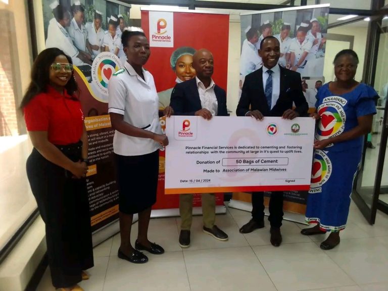 Pinnacle Financial Services donates 45 bags of cement to NONM