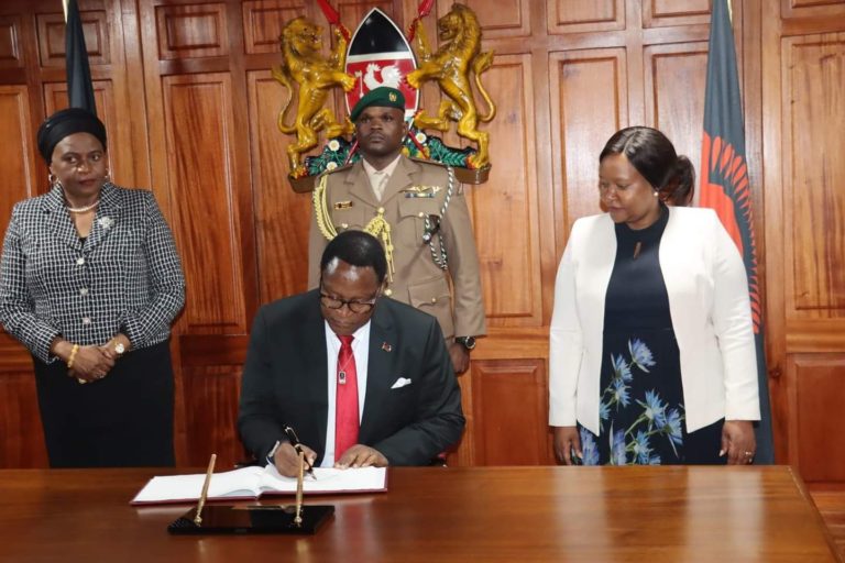 Chakwera arrives in Nairobi for AFSH summit