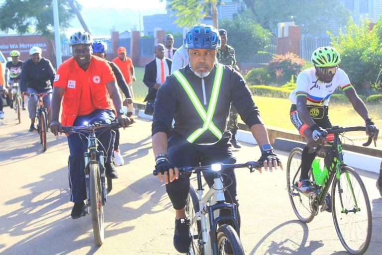 Chilima cycles for humanity as he commends Malawi Red Cross Society
