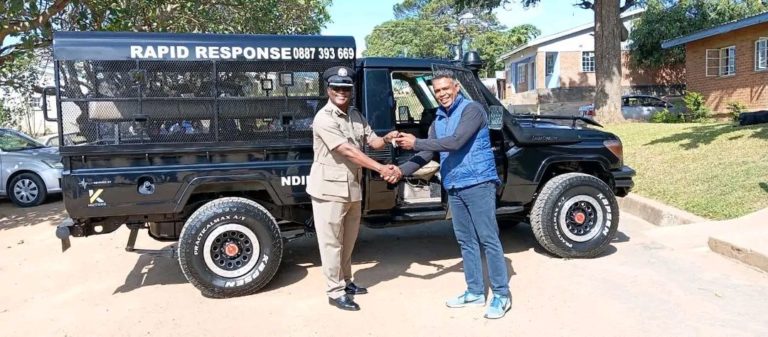 K Motors donates reconditioned vehicle to Ndirande police station