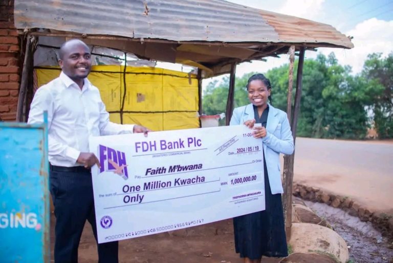 Chips seller wins K1 million in Triephornia Mpinganjira’s ‘Kuthandiza Omwe Alibe Kuthekela Kupita Patsogolo’ initiative