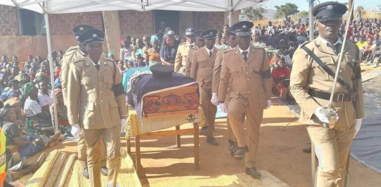 Hundreds escort Chilima’s ADC on his last journey