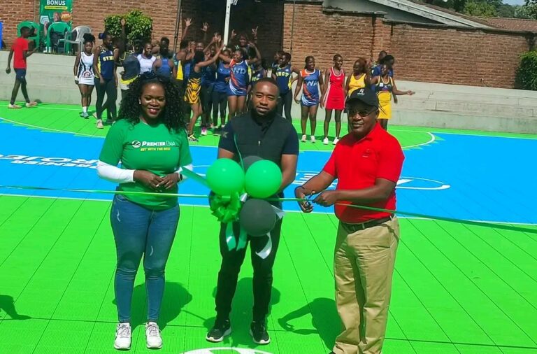 Premier Bet renovates Blantyre Youth Centre netball court