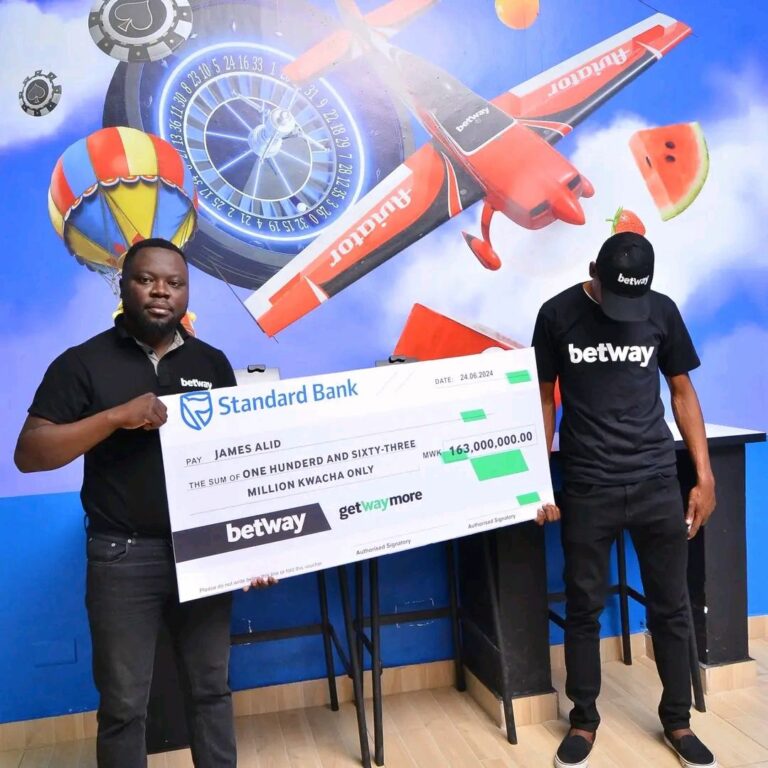 James Alidi wins K163 million in Betway Malawi’s aviator game