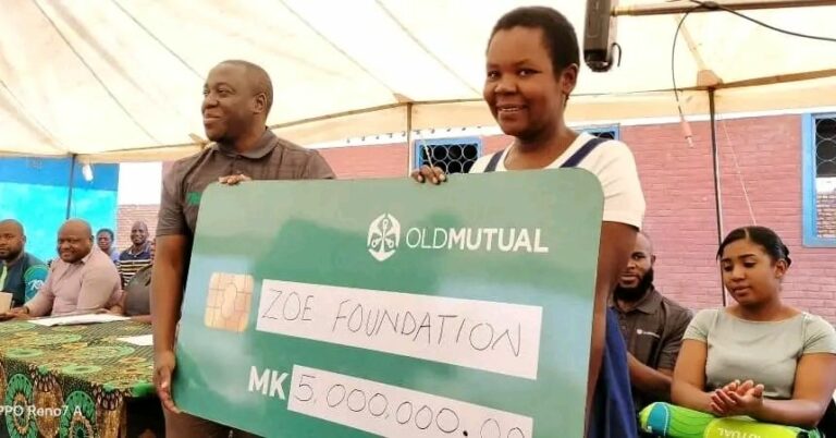 Old Mutual donates K5 million to Zoe Foundation