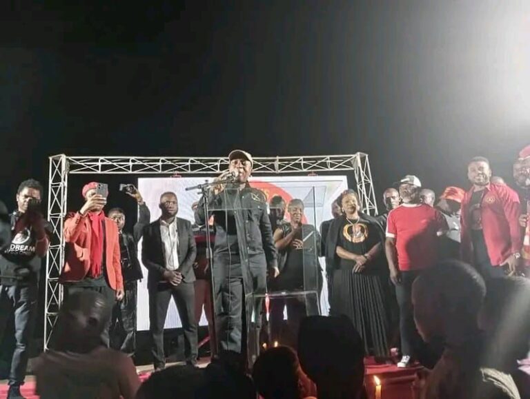 Dalitso Kabambe honors late Vice President Saulos Chilima at Zingwangwa Candlelight Memorial Service