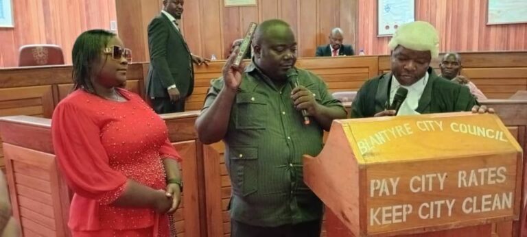 Ntopwa 1 Jomo Osman is&nbsp; Blantyre City’s New Deputy Mayor