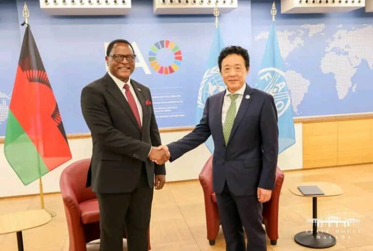 President Chakwera Emphasizes MW2063 Strategy in Meeting with FAO Director-General