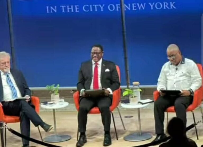 President Chakwera Participates in Columbia University World Leaders Forum