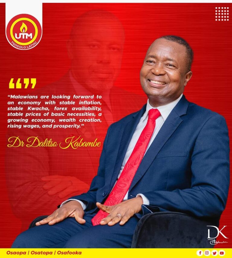 Kabambe shares plan for conomic growth, youth empowerment in Mangochi