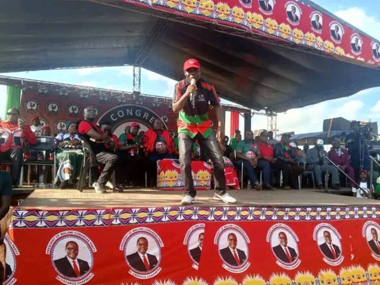 Alfred Jiya celebrates developments at MCP Mgona Rally
