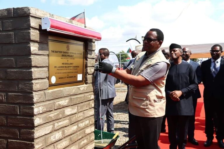 Chakwera condemns vandalism of ESCOM resources