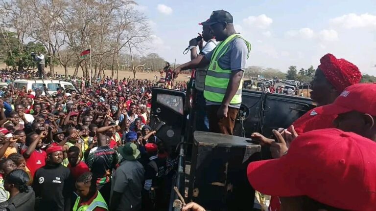The triumph escort for Chithyola Banda